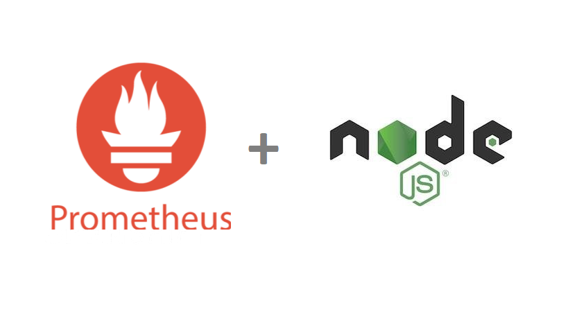 Prometheus and NodeJS logos
